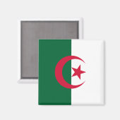 algerische Flagge Magnet (Vorderseite/Rückseite)