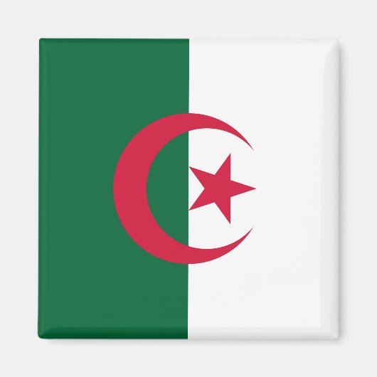 algerische Flagge Magnet (Vorne)