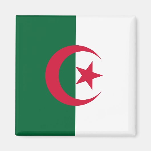 algerische Flagge Magnet (Vorne)