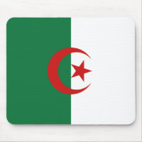Algerische Flagge Mousepad