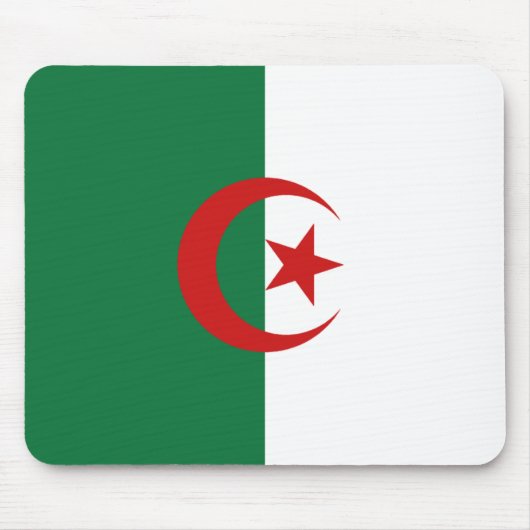 Algerische Flagge Mousepad (Vorne)