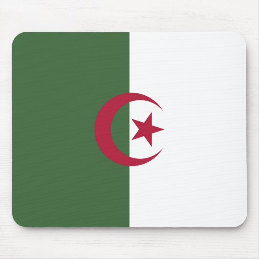 Algerische Flagge Mousepad (Vorne)