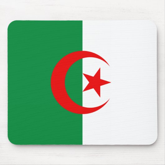algerische Flagge Mousepad (Vorne)