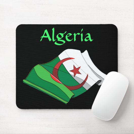 Algerische Flagge Mousepad (Mit Mouse)