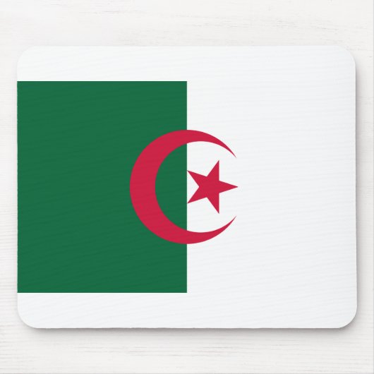 algerische Flagge Mousepad (Vorne)