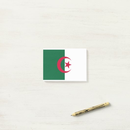 algerische Flagge Post-it Klebezettel (Auf Schreibtisch)