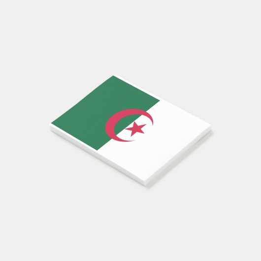 algerische Flagge Post-it Klebezettel (angewinkelt)