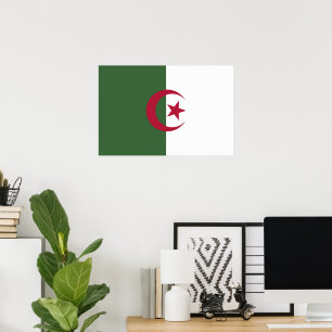 Algerische Flagge Poster