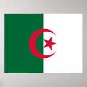 Algerische Flagge Poster (Vorne)