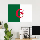 Algerische Flagge Poster (Heimbüro)