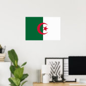 Algerische Flagge Poster (Heimbüro)
