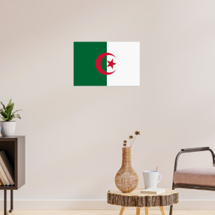 Algerische Flagge Poster