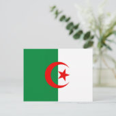 algerische Flagge Postkarte (Stehend Vorderseite)