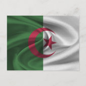 algerische Flagge Postkarte (Vorderseite)