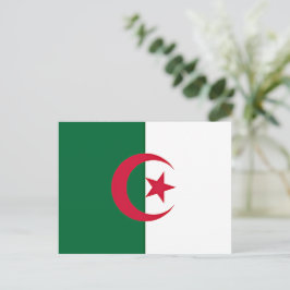 Algerische Flagge Postkarte