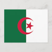 Algerische Flagge Postkarte (Vorderseite)