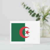 Algerische Flagge Postkarte (Stehend Vorderseite)