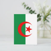 algerische Flagge Postkarte (Stehend Vorderseite)