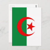 algerische Flagge Postkarte (Vorne/Hinten)