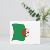 Algerische Flagge Postkarte (Stehend Vorderseite)