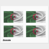 algerische Flagge Rechteckiger Aufkleber (Blatt)