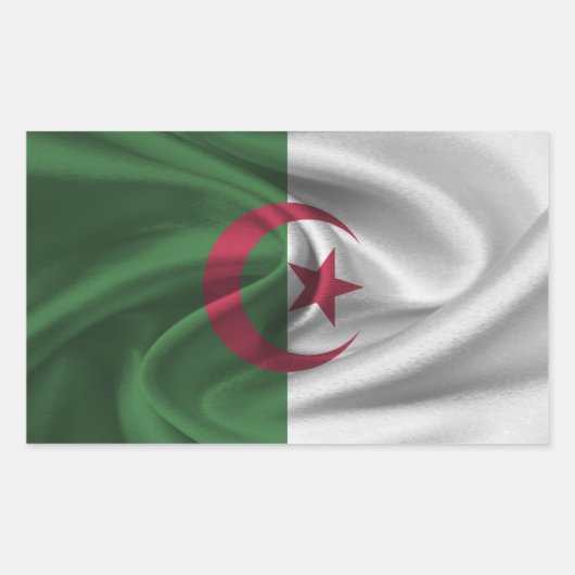 algerische Flagge Rechteckiger Aufkleber (Vorderseite)
