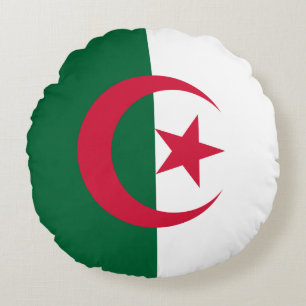 algerische Flagge Rundes Kissen