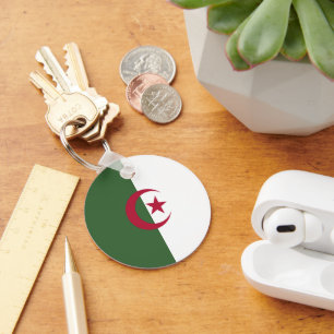 Algerische Flagge Schlüsselanhänger