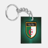 algerische Flagge Schlüsselanhänger (Vorderseite links)