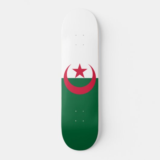 algerische Flagge Skateboard (Vorderseite)