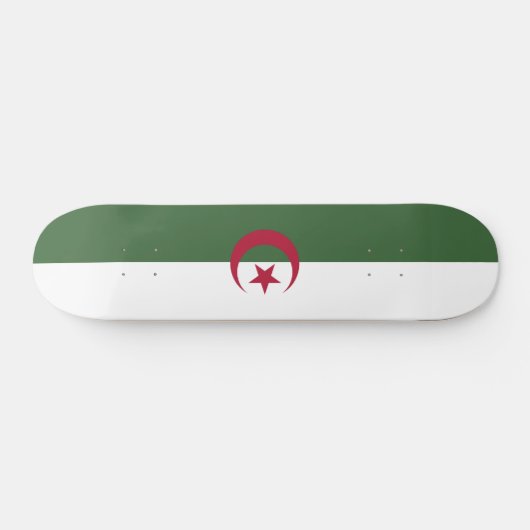 Algerische Flagge Skateboard (Horizontal)
