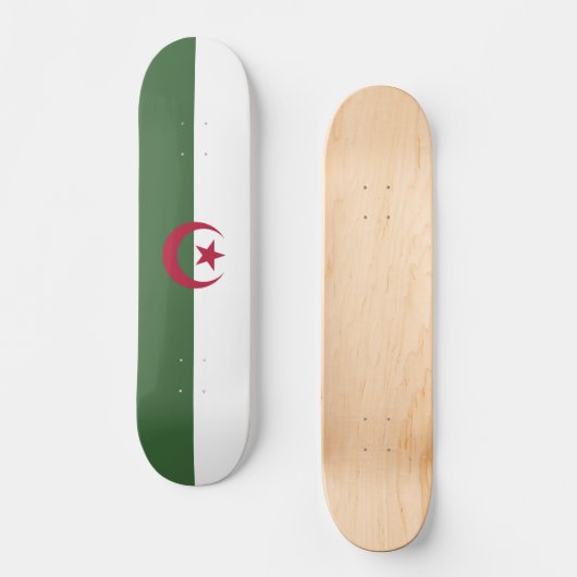 Algerische Flagge Skateboard (Vorderseite)