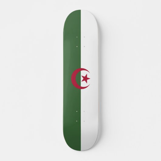 Algerische Flagge Skateboard (Vorne)