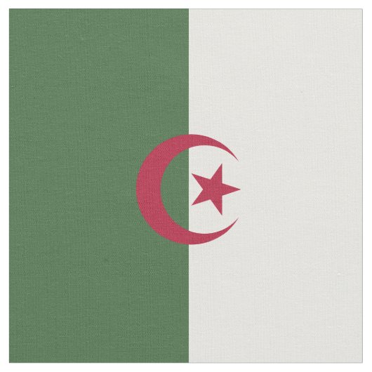 Algerische Flagge Stoff (Nahaufnahme)