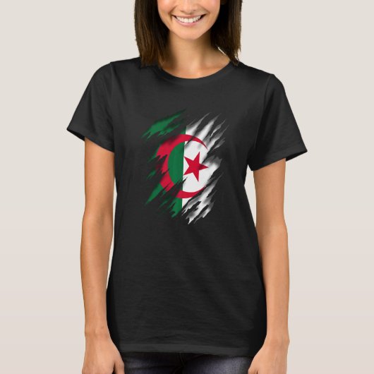 algerische Flagge T-Shirt (Vorderseite)