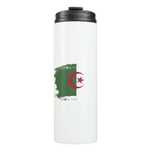 Algerische Flagge Thermosbecher (Vorderseite)