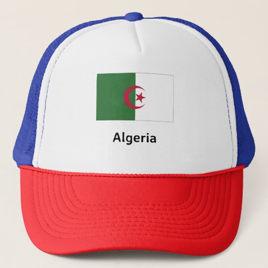 algerische Flagge Truckerkappe (Vorderseite)