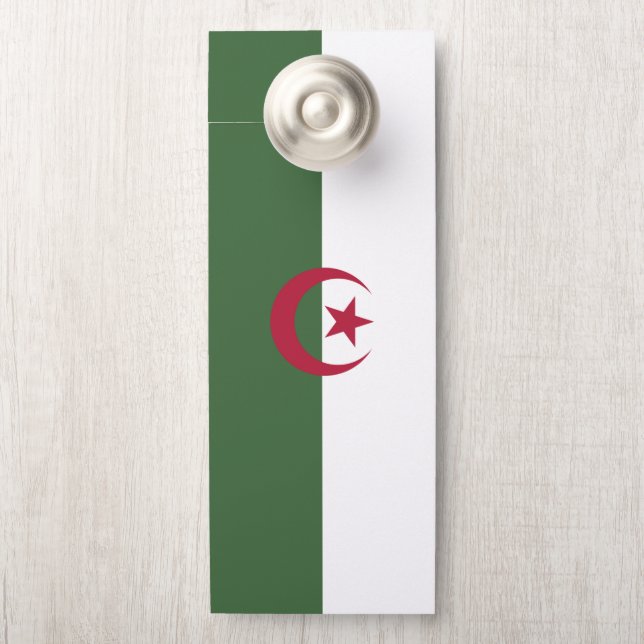 Algerische Flagge Türanhänger (Auf Knauf)