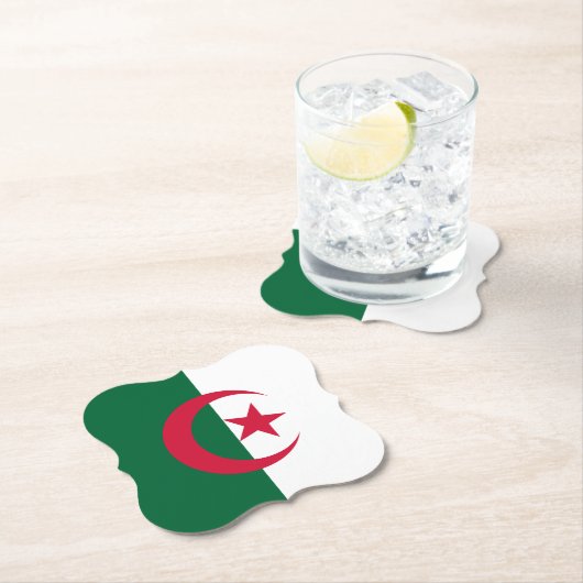 Algerische Flagge Untersetzer (Vor Ort)