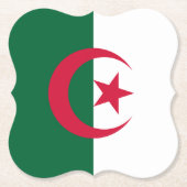 Algerische Flagge Untersetzer (Vorderseite)