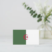 Algerische Flagge Visitenkarte (Stehend Vorderseite)