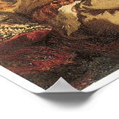 Algerische Frauen in ihren Wohnungen, 1834 Poster (Ecke)