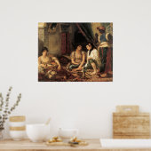 Algerische Frauen in ihren Wohnungen, 1834 Poster (Küche)