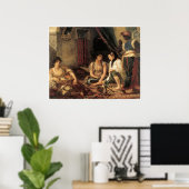 Algerische Frauen in ihren Wohnungen, 1834 Poster (Heimbüro)