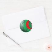 Algerische Fußballgeschenke Algerien-Flagge Runder Aufkleber (Umschlag)
