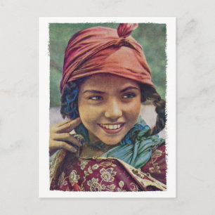 Algerische Girl-Postkarte Postkarte