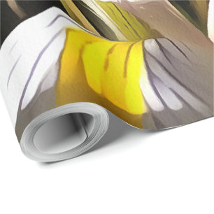 Algerische Iris Hyperrealistische Wildblume Malere Geschenkpapier