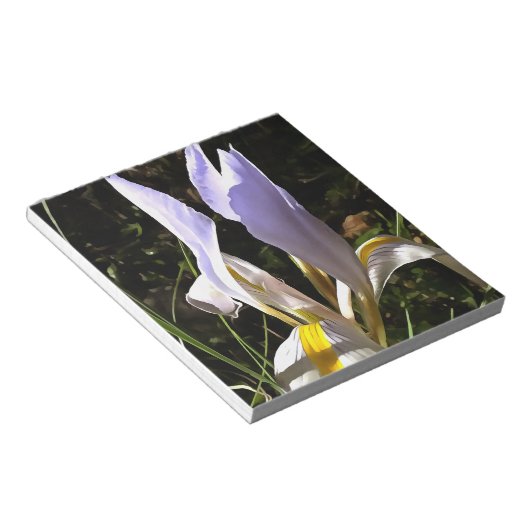 Algerische Iris Hyperrealistische Wildblume Malere Notizblock (angewinkelt)