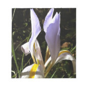 Algerische Iris Hyperrealistische Wildblume Malere Notizblock (Vorderseite)