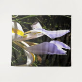 Algerische Iris Hyperrealistische Wildblume Malere Wandteppich (Vorderseite (Horizontal))